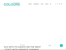 Tablet Screenshot of coloursmauritius.com